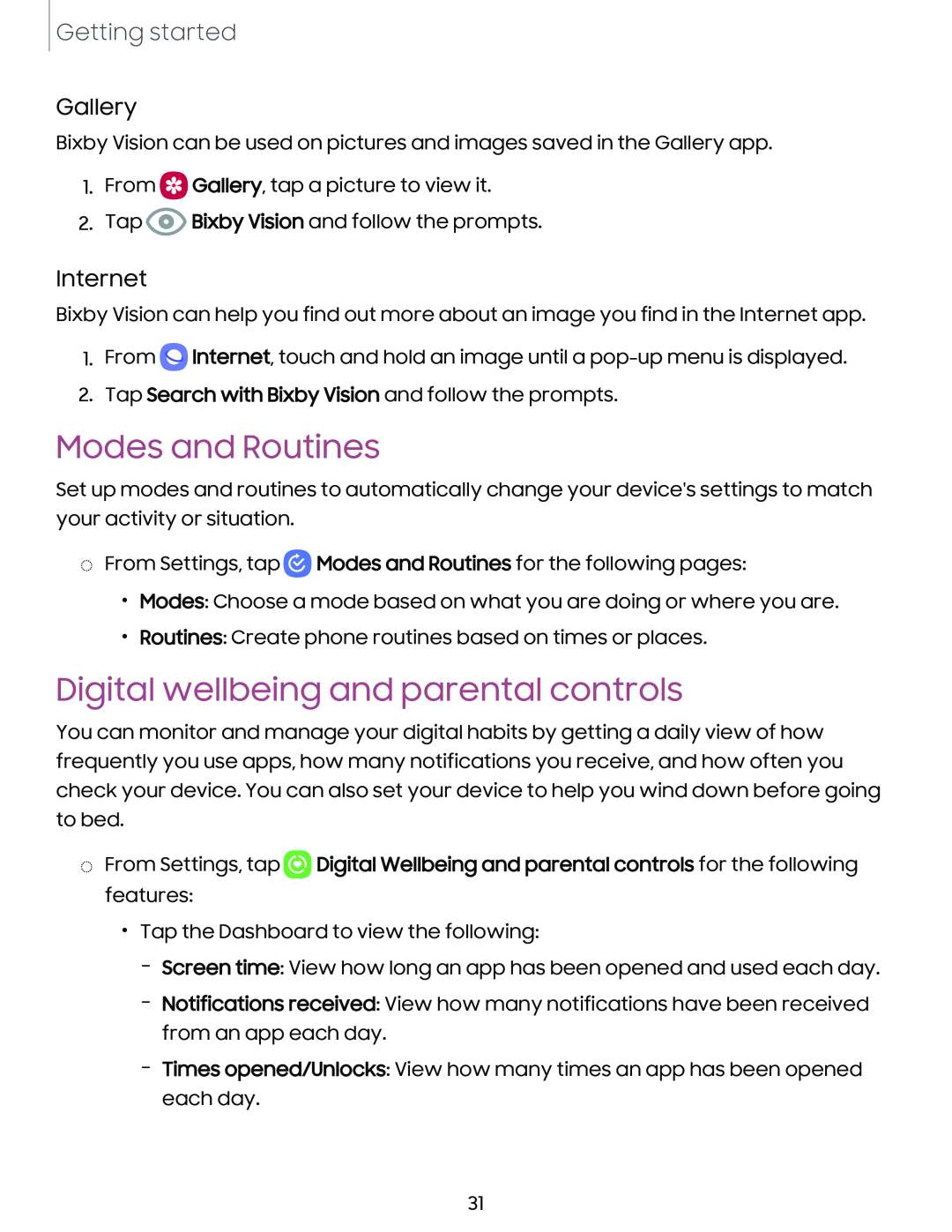 Digital wellbeing and parental controls Galaxy S21 Ultra 5G AT&T