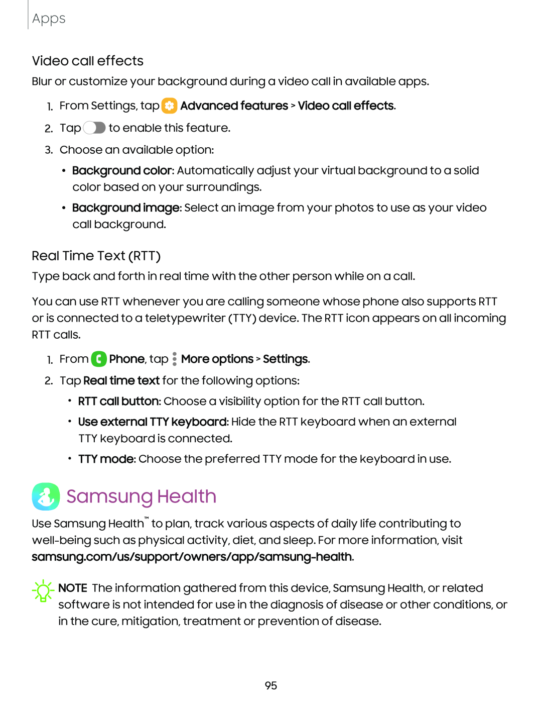 Real Time Text (RTT) Galaxy S21 Ultra 5G AT&T