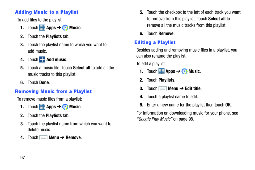 Playlists Galaxy S III Developer Edition Verizon