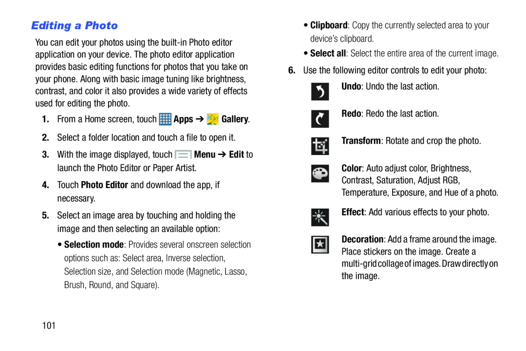 Editing a Photo Galaxy S III Developer Edition Verizon