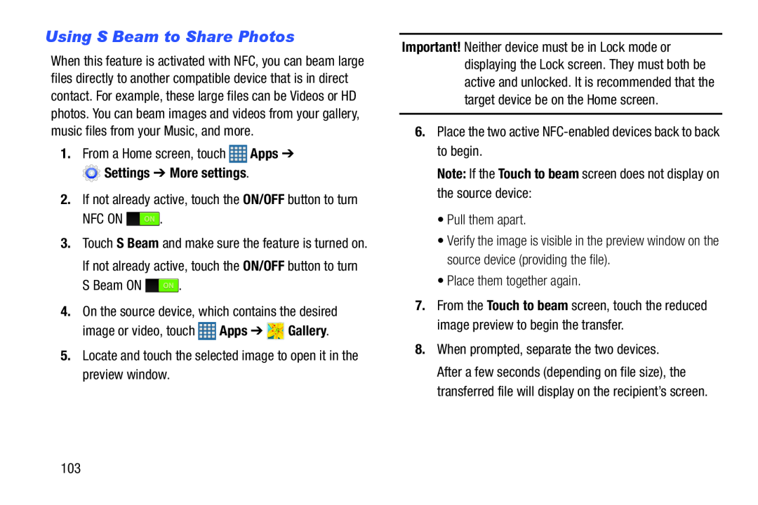 Using S Beam to Share Photos Galaxy S III Developer Edition Verizon