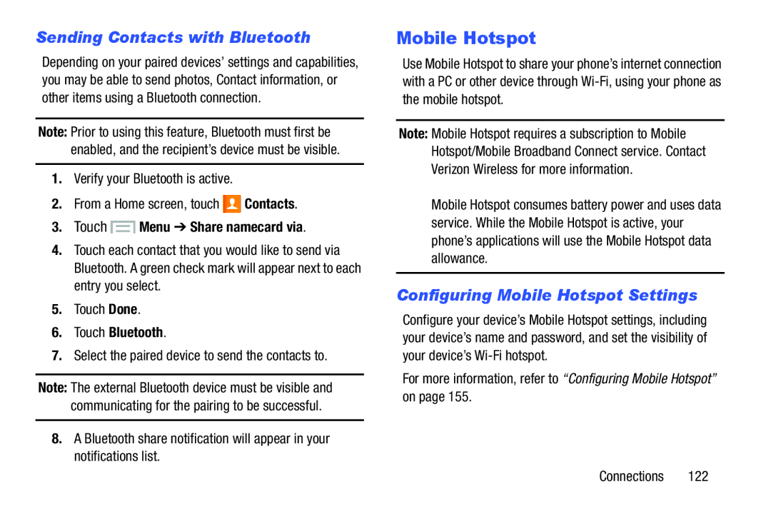 Configuring Mobile Hotspot Settings Galaxy S III Developer Edition Verizon