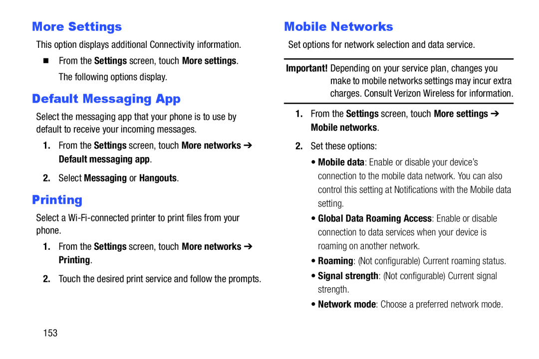 More Settings Galaxy S III Developer Edition Verizon