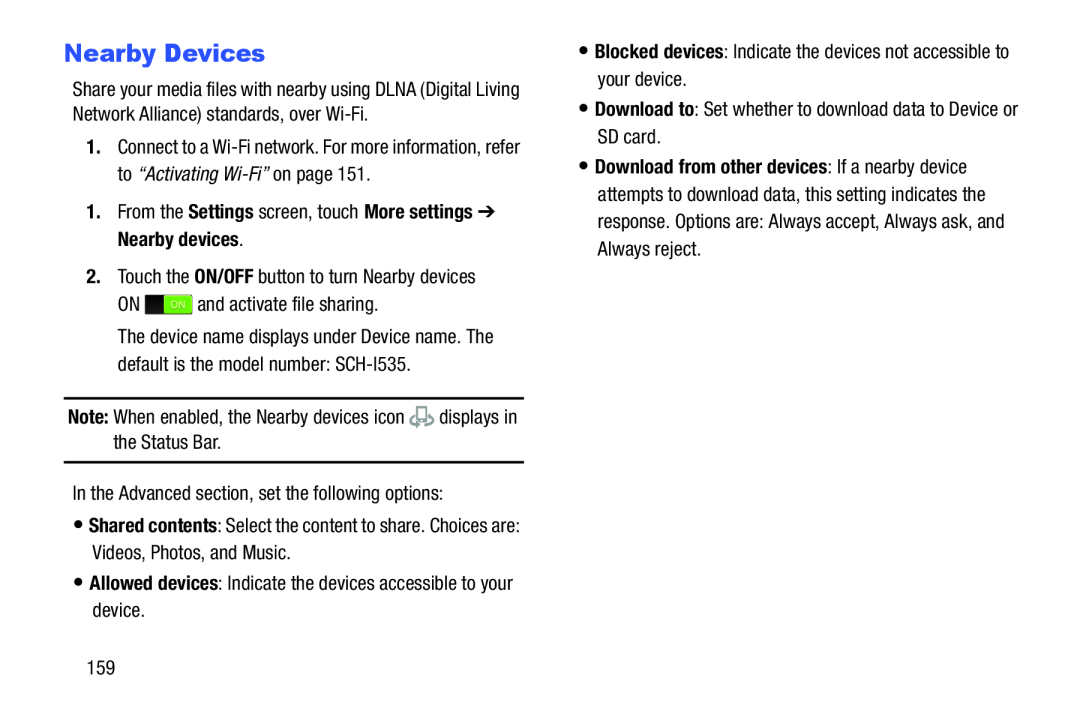 Nearby Devices