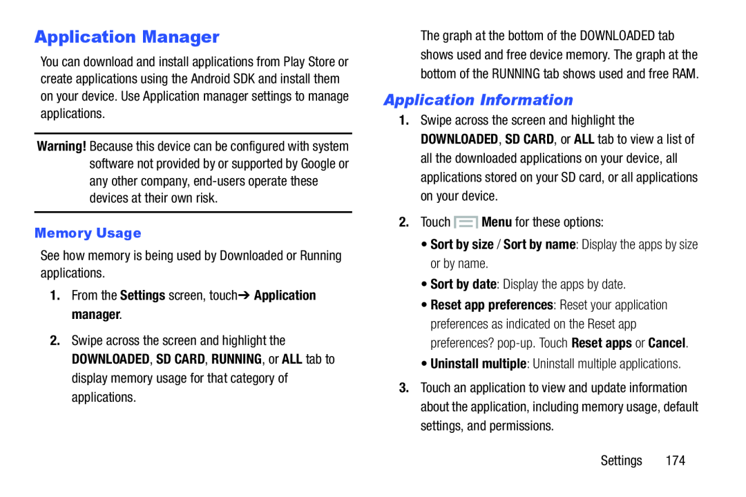 Application Manager Galaxy S III Developer Edition Verizon