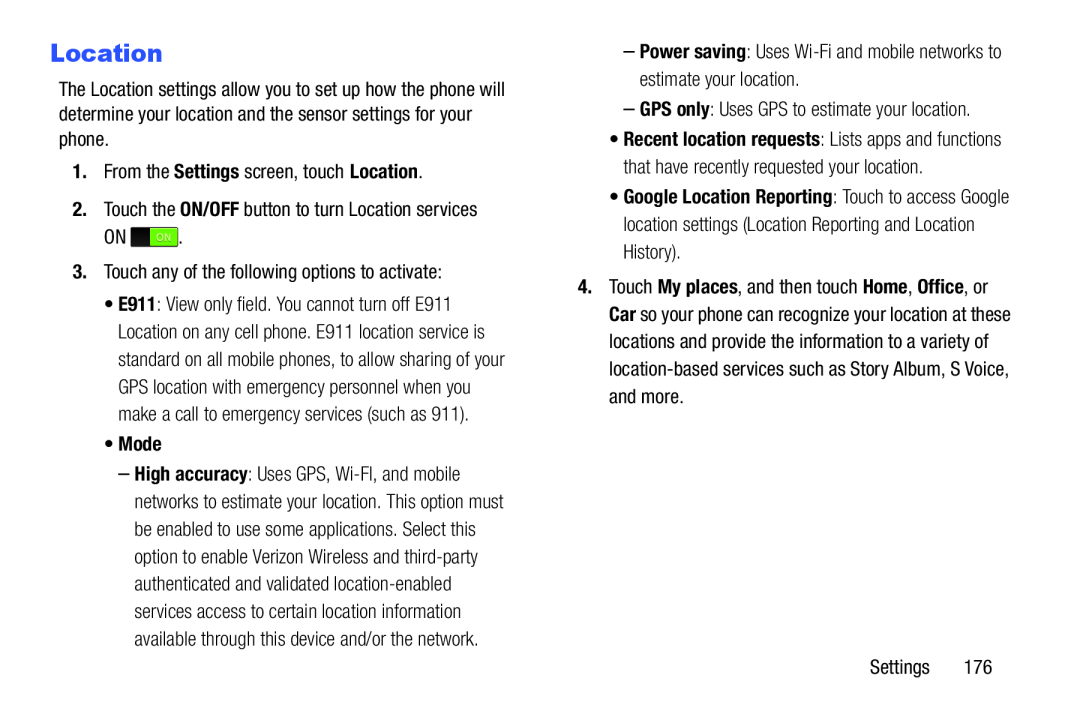 Location Galaxy S III Developer Edition Verizon