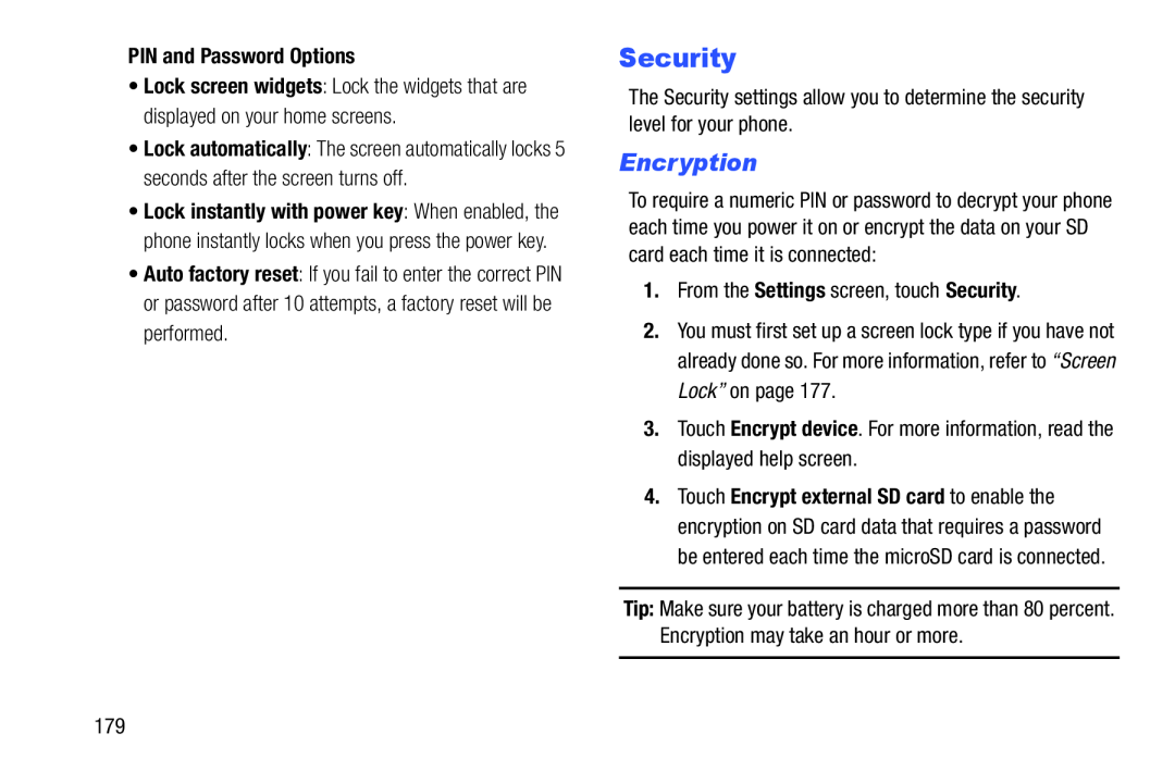 Encryption Galaxy S III Developer Edition Verizon