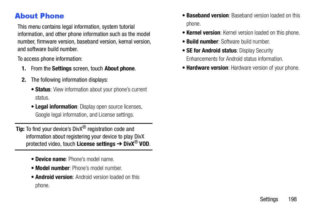 About Phone Galaxy S III Developer Edition Verizon