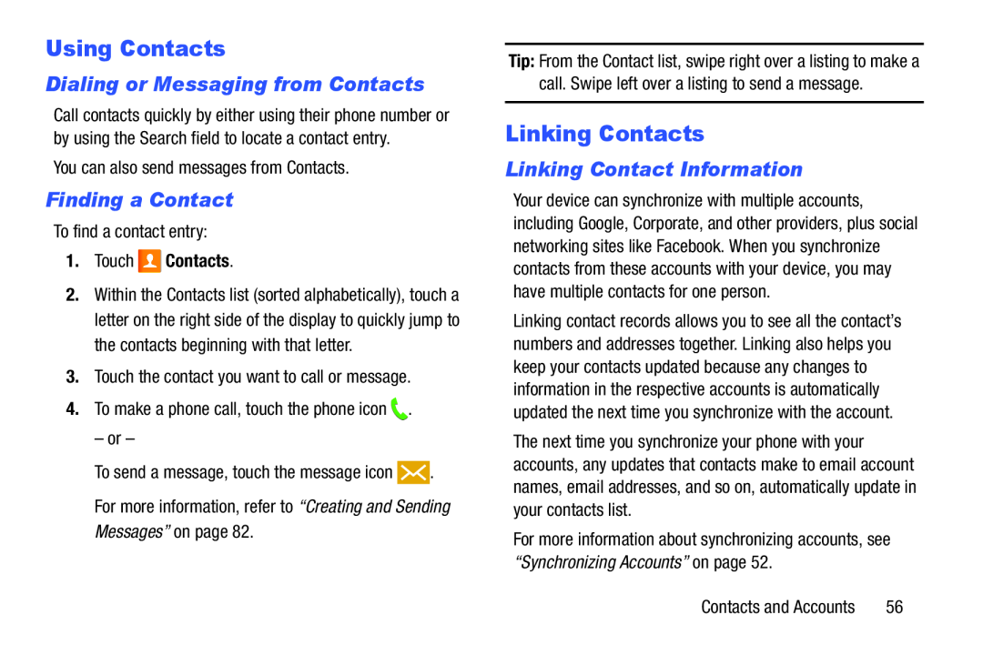 Finding a Contact Galaxy S III Developer Edition Verizon