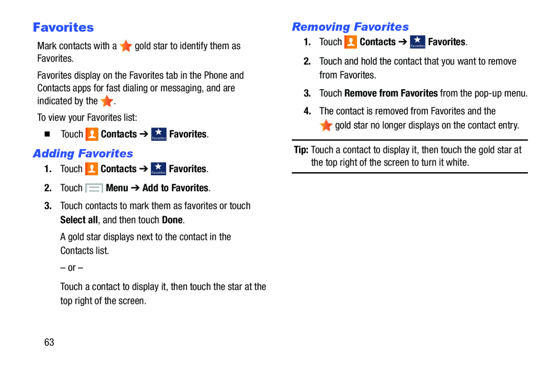 Adding Favorites Galaxy S III Developer Edition Verizon