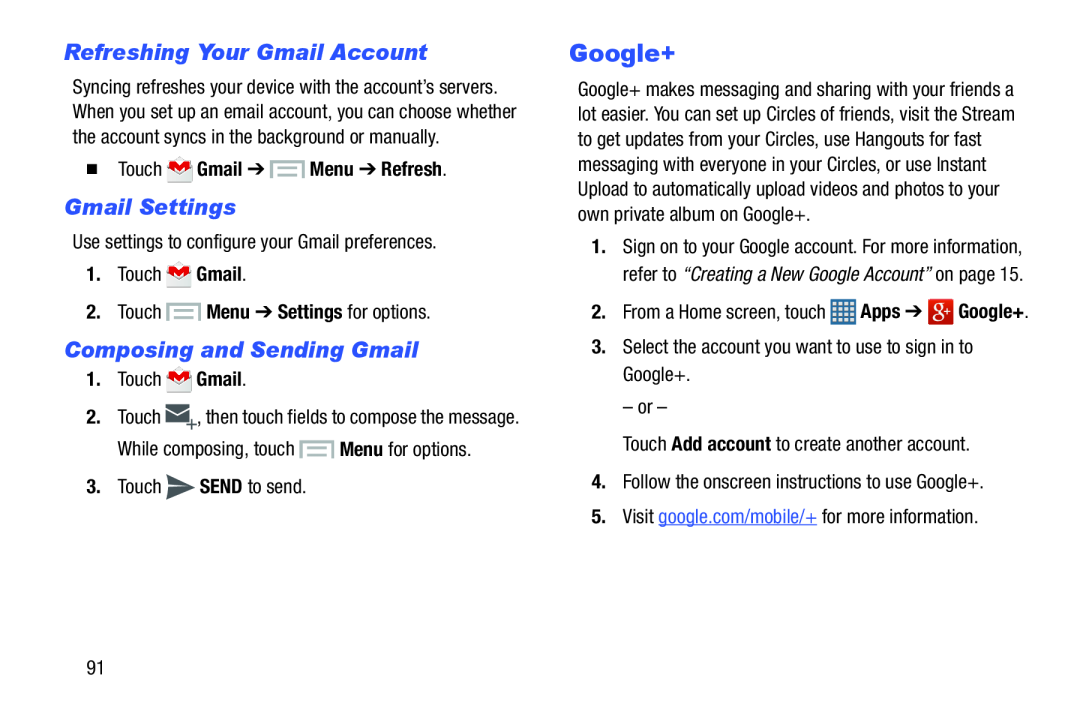 Refreshing Your Gmail Account Galaxy S III Developer Edition Verizon