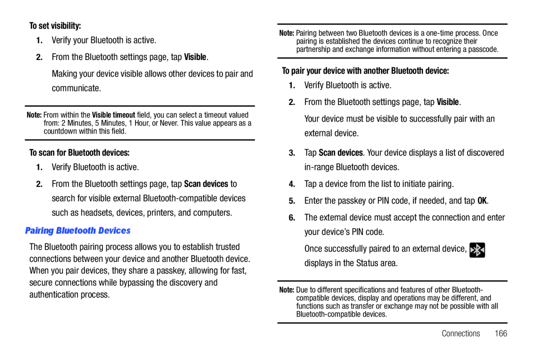 To pair your device with another Bluetooth device: Galaxy S T-Mobile