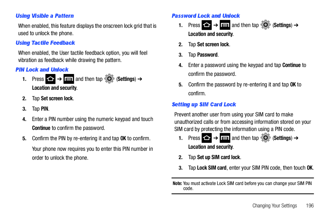 Location and security Galaxy S T-Mobile