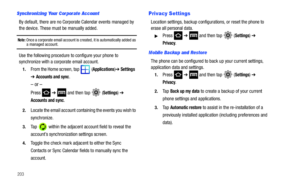 Privacy Settings Galaxy S T-Mobile