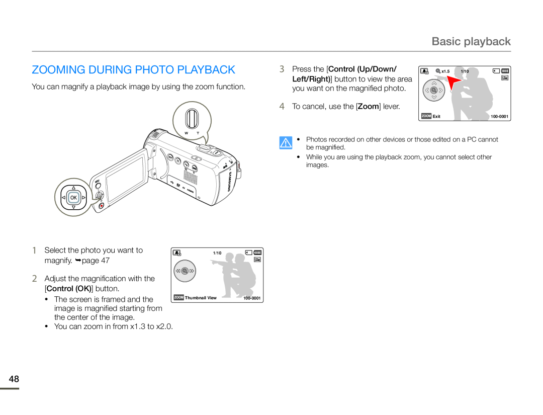 ZOOMING DURING PHOTO PLAYBACK