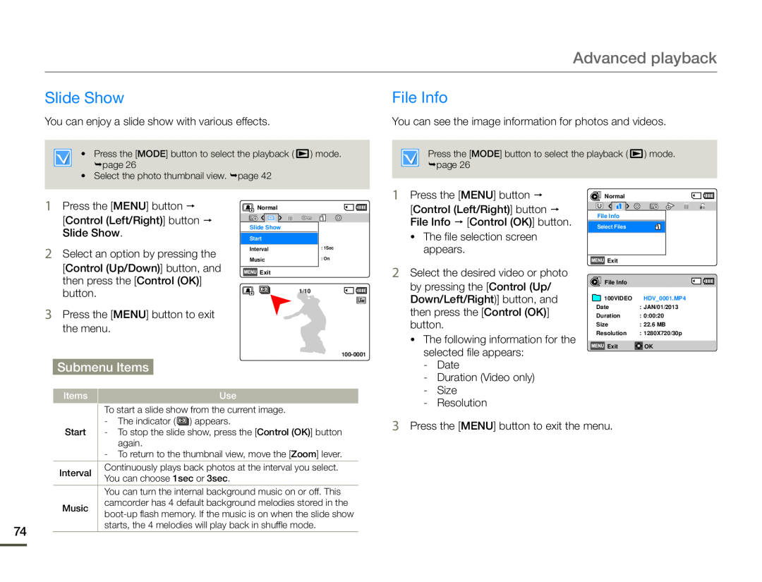 Slide Show File Info