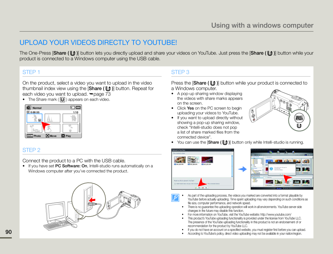 STEP Upload your videos directly to YouTube