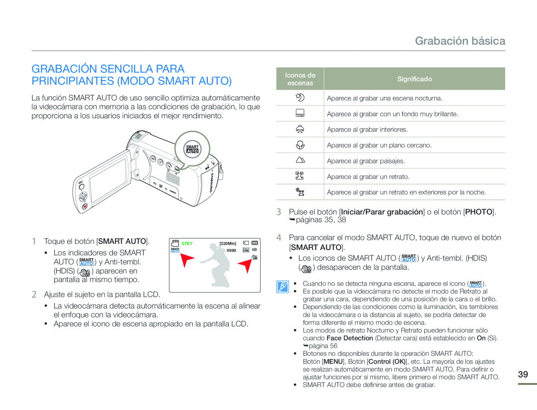 GRABACIÓN SENCILLA PARA PRINCIPIANTES (MODO SMART AUTO)