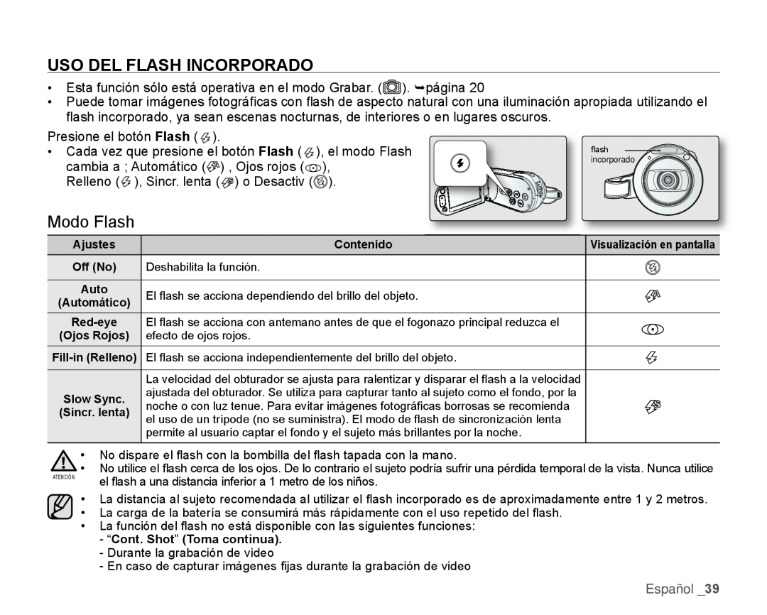 Modo Flash Hand Held Camcorder HMX-H100