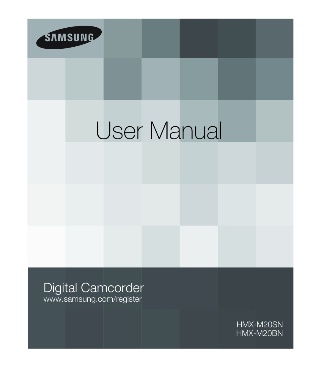 www.samsung.com/register Hand Held Camcorder HMX-M20BN