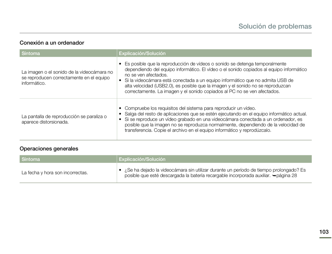 Operaciones generales