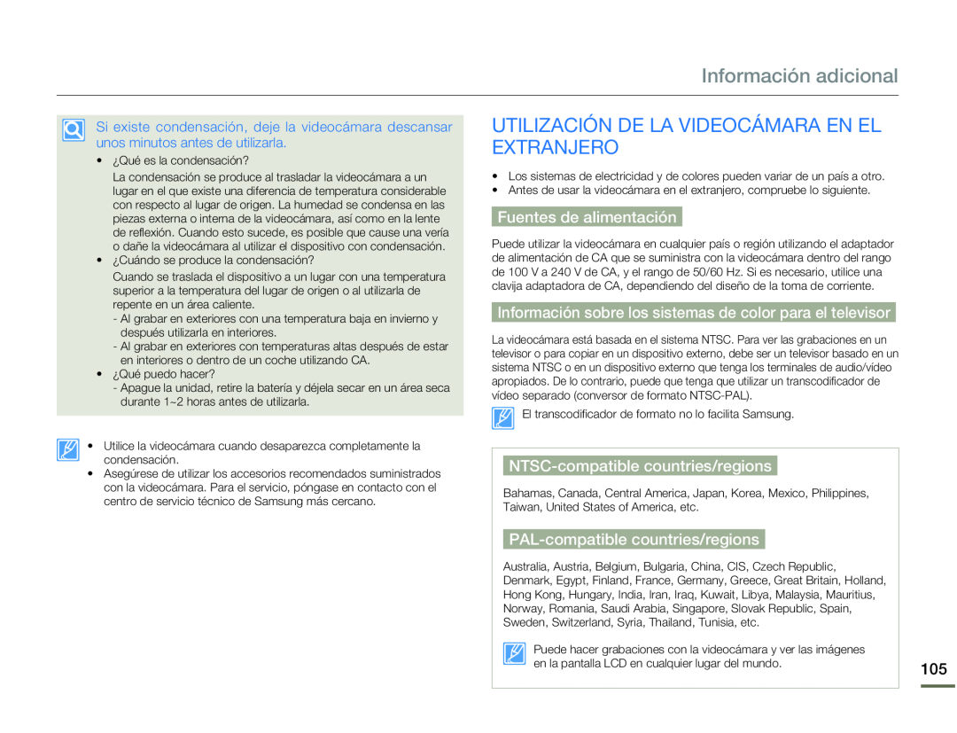 UTILIZACIÓN DE LA VIDEOCÁMARA EN EL Hand Held Camcorder HMX-Q10BN