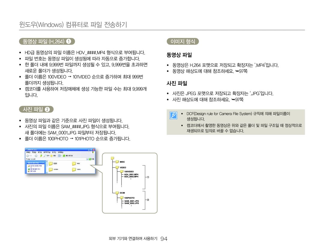 동영상 파일 Hand Held Camcorder HMX-Q20BN