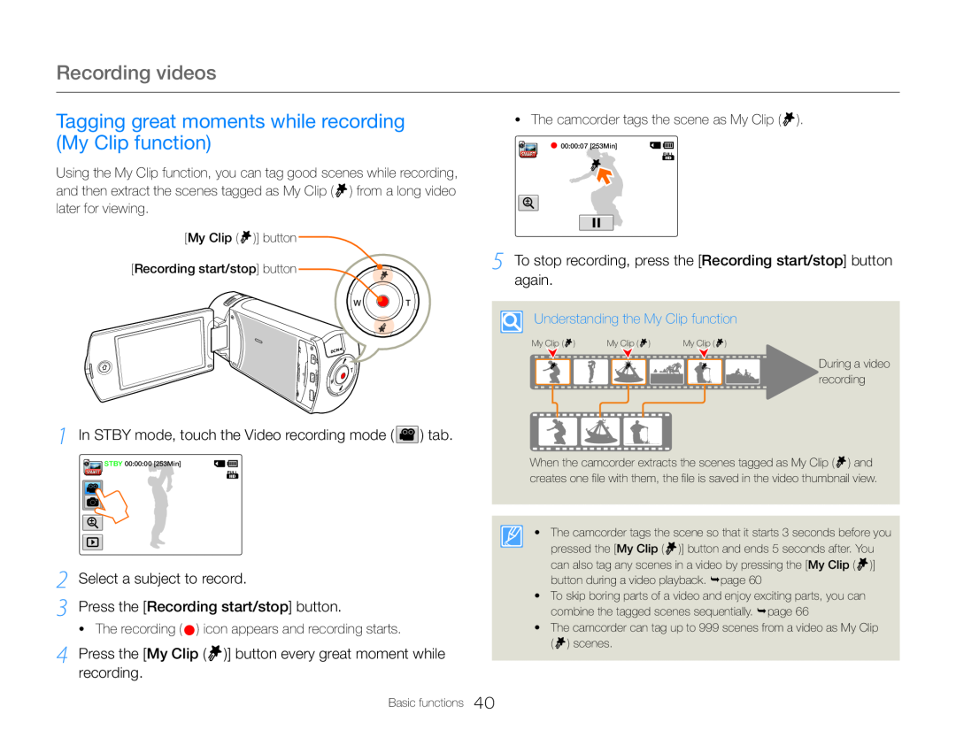 again 3 Press the [Recording start/stop] button