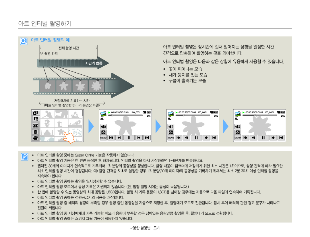 아트 인터벌 촬영하기 Hand Held Camcorder HMX-QF30BN