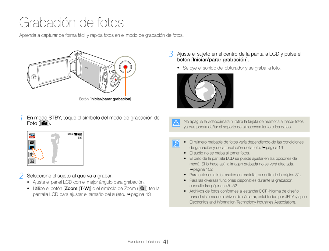 Foto ( ) Grabación de fotos