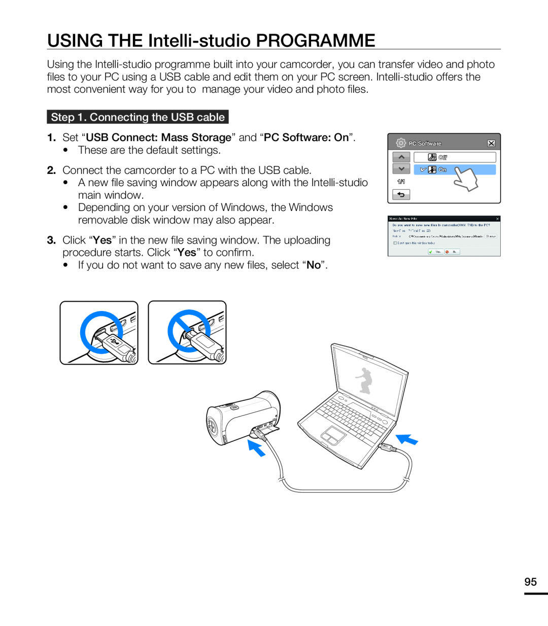 USING THE Intelli-studioPROGRAMME