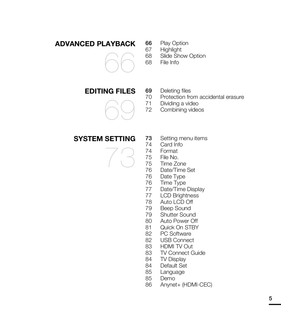 ADVANCED PLAYBACK EDITING FILES