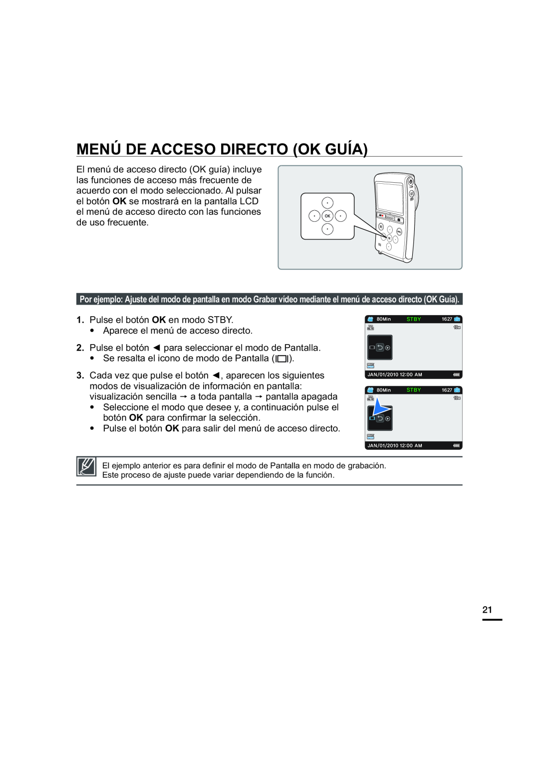 MENÚ DE ACCESO DIRECTO (OK GUÍA)