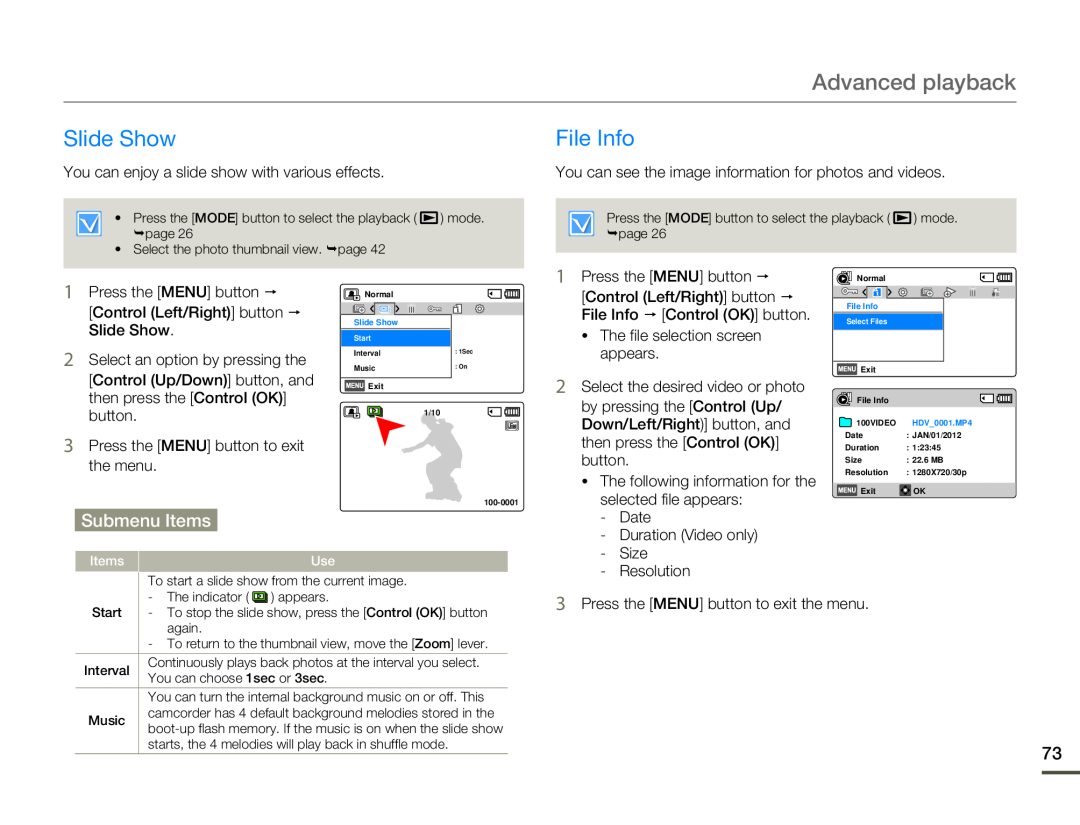 Slide Show File Info