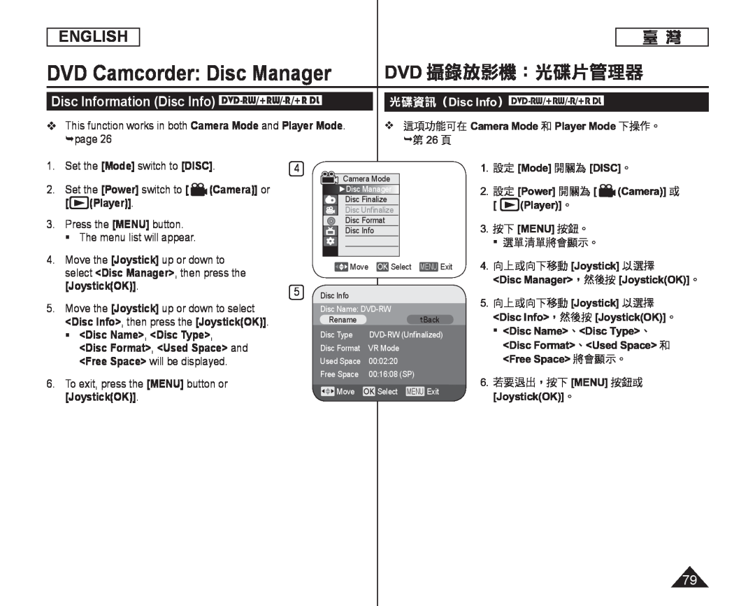 光碟資訊（ Handheld SC-DC164