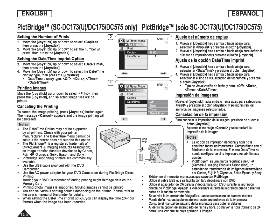 Ajuste del número de copias Handheld SC-DC575