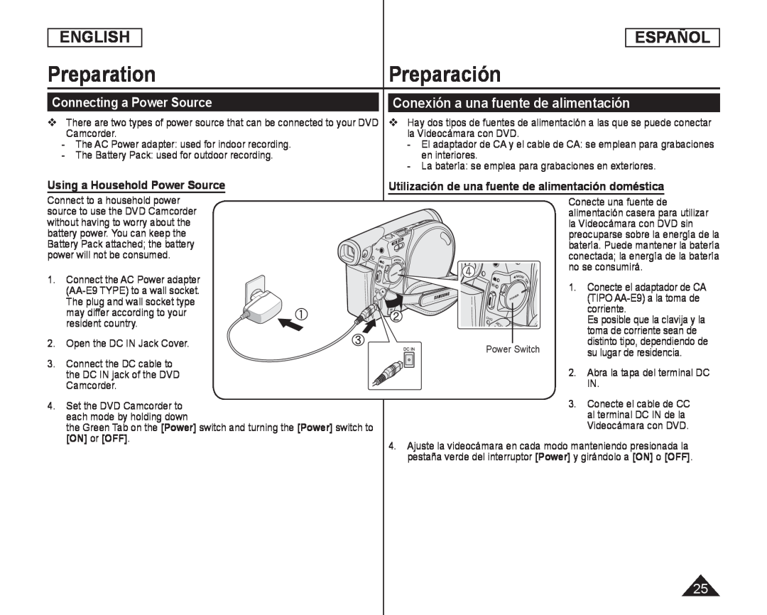 Connecting a Power Source Handheld SC-DC575