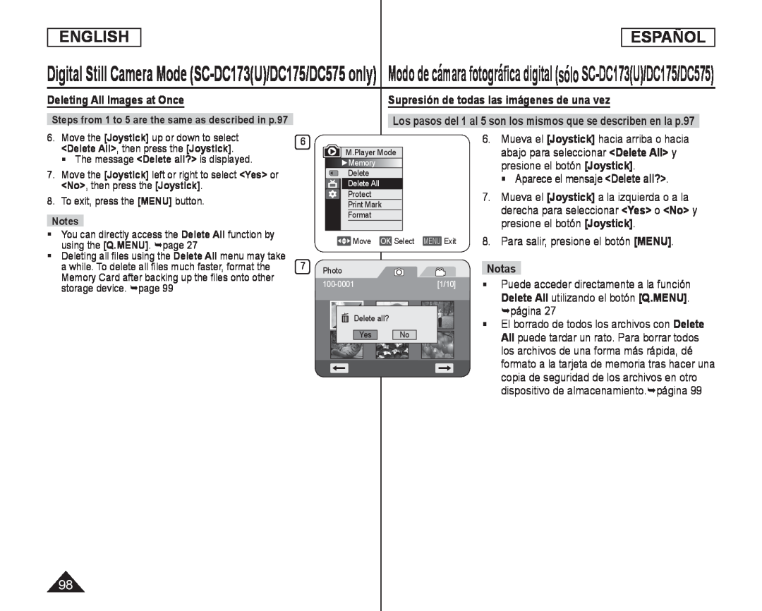 dispositivo de almacenamiento.página Handheld SC-DC575