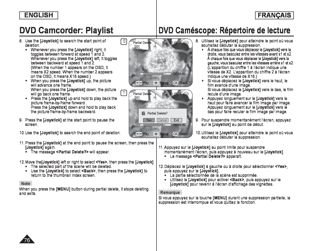 DVD Caméscope: Répertoire de lecture Handheld SC-DC173U