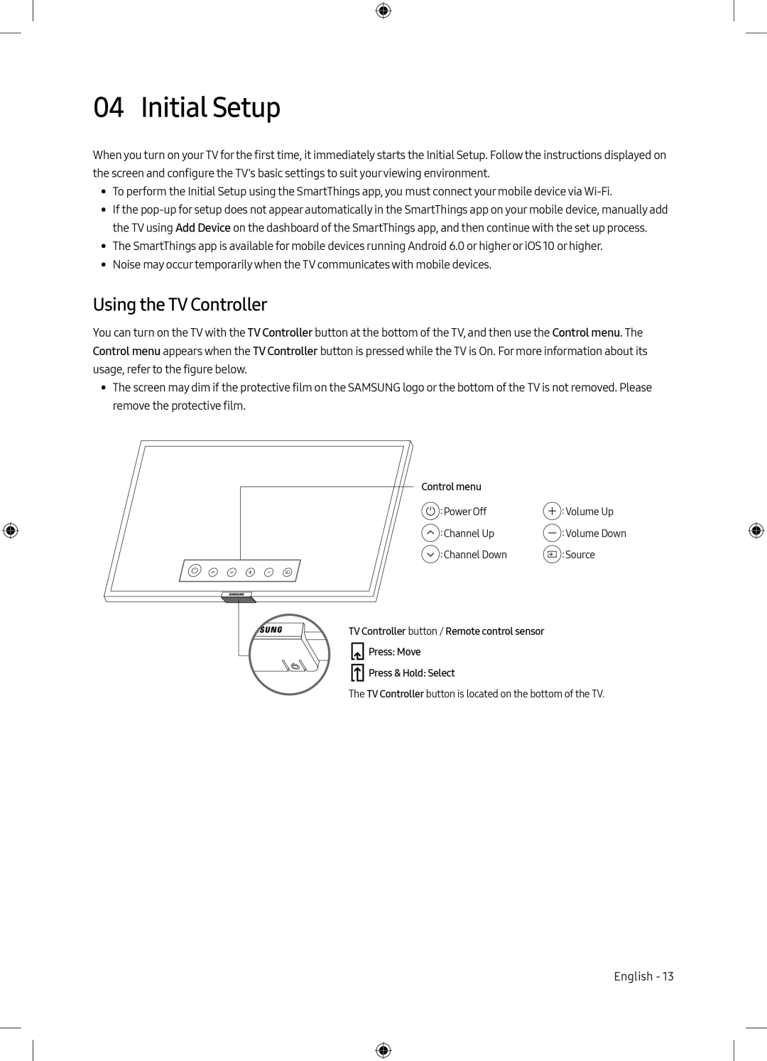 Using the TV Controller T Model Line Up (2020) Q70T