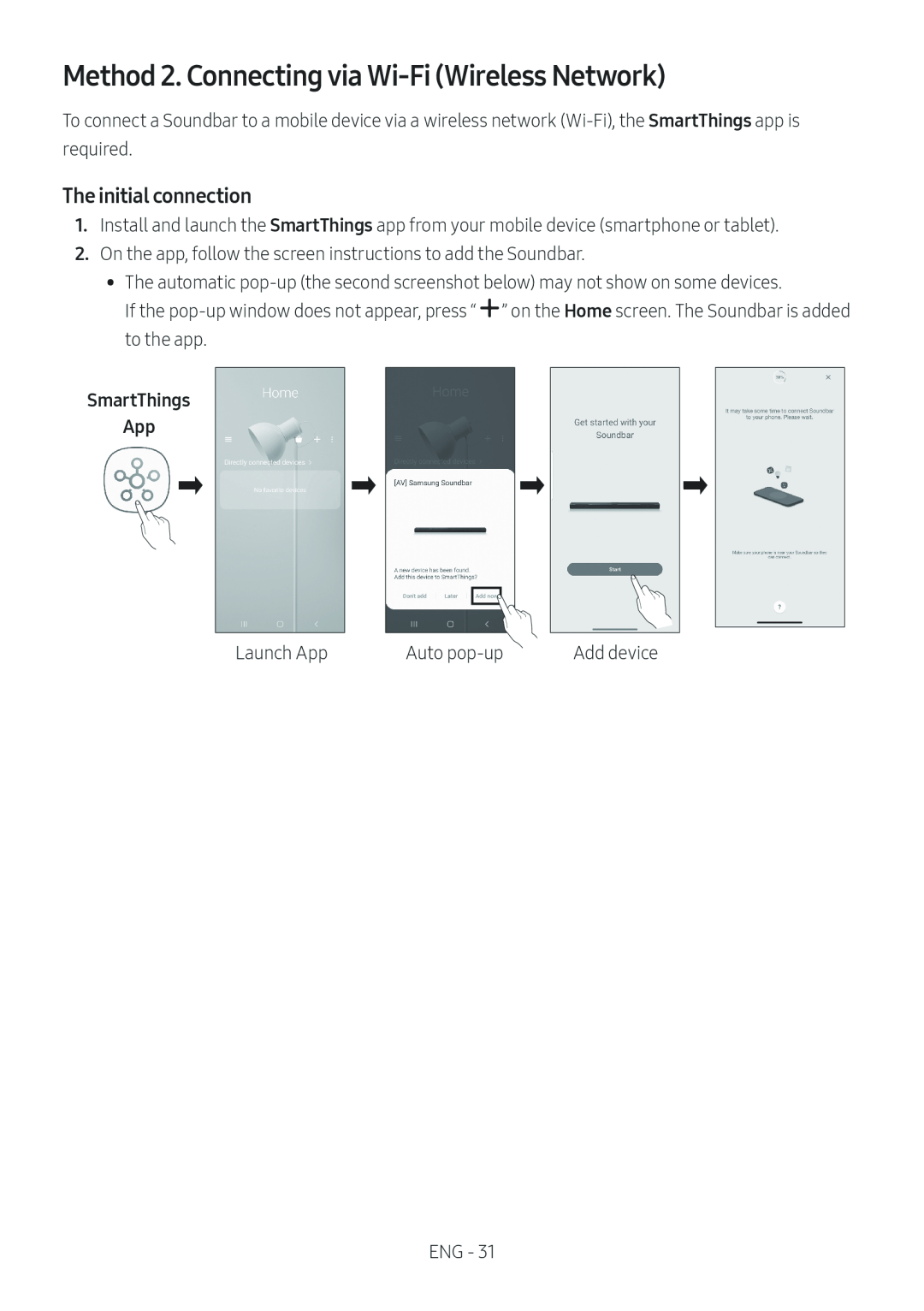 Method 2. Connecting via Wi-Fi(Wireless Network)