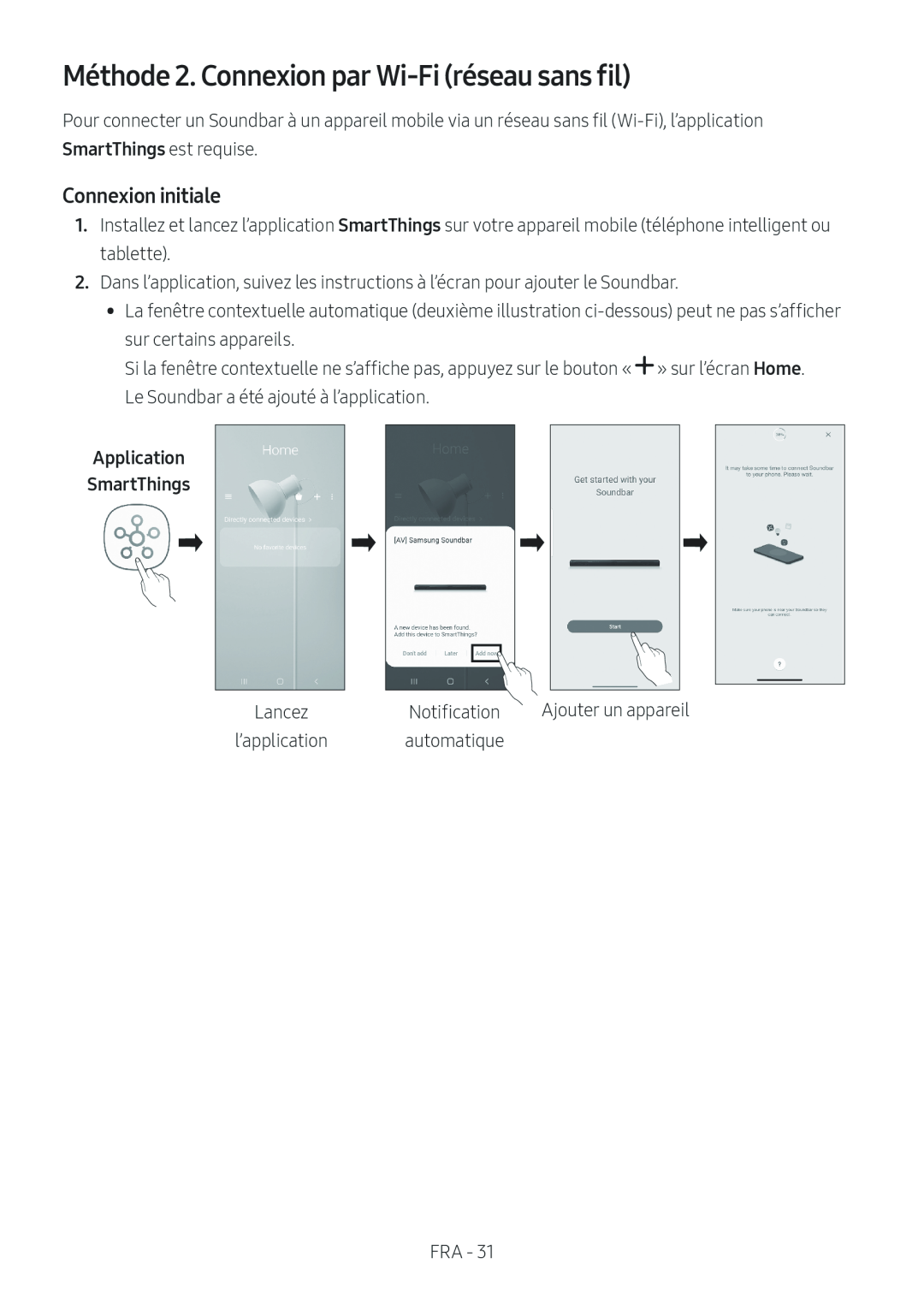 Méthode 2. Connexion par Wi-Fi(réseau sans fil)