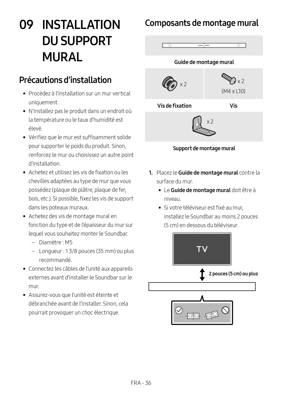 Précautions d’installation Lifestyle HW-S60T