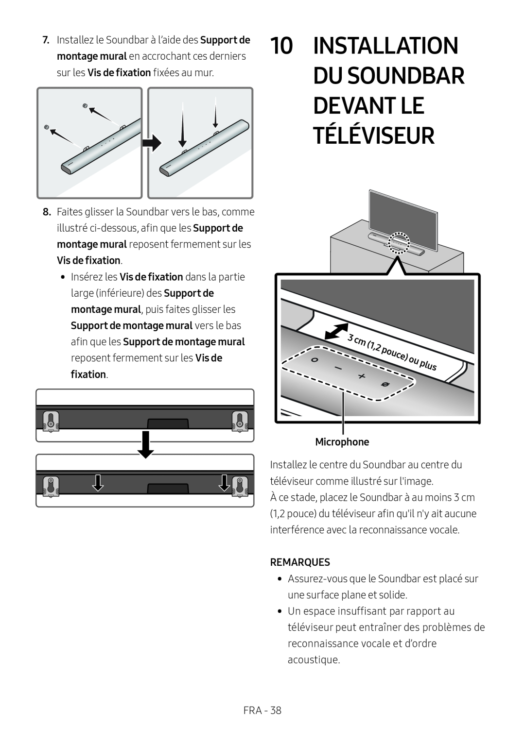 10INSTALLATION DU SOUNDBAR DEVANT LE TÉLÉVISEUR Lifestyle HW-S60T