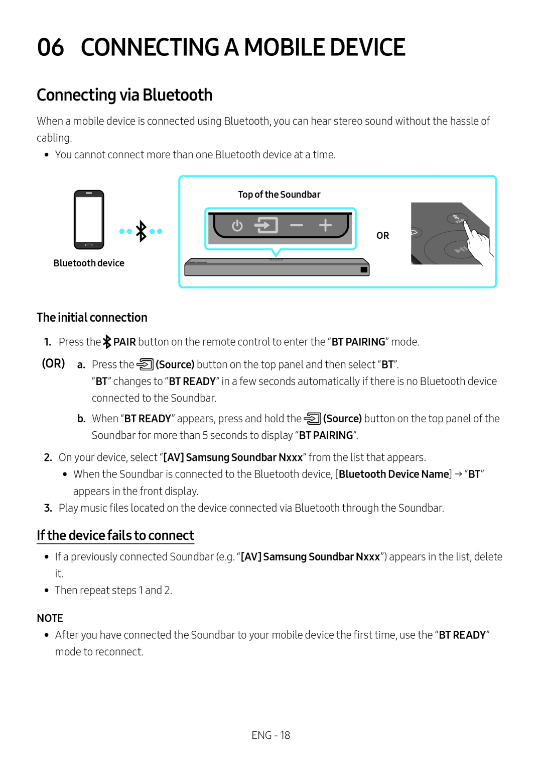 Connecting via Bluetooth Dolby Atmos HW-N950