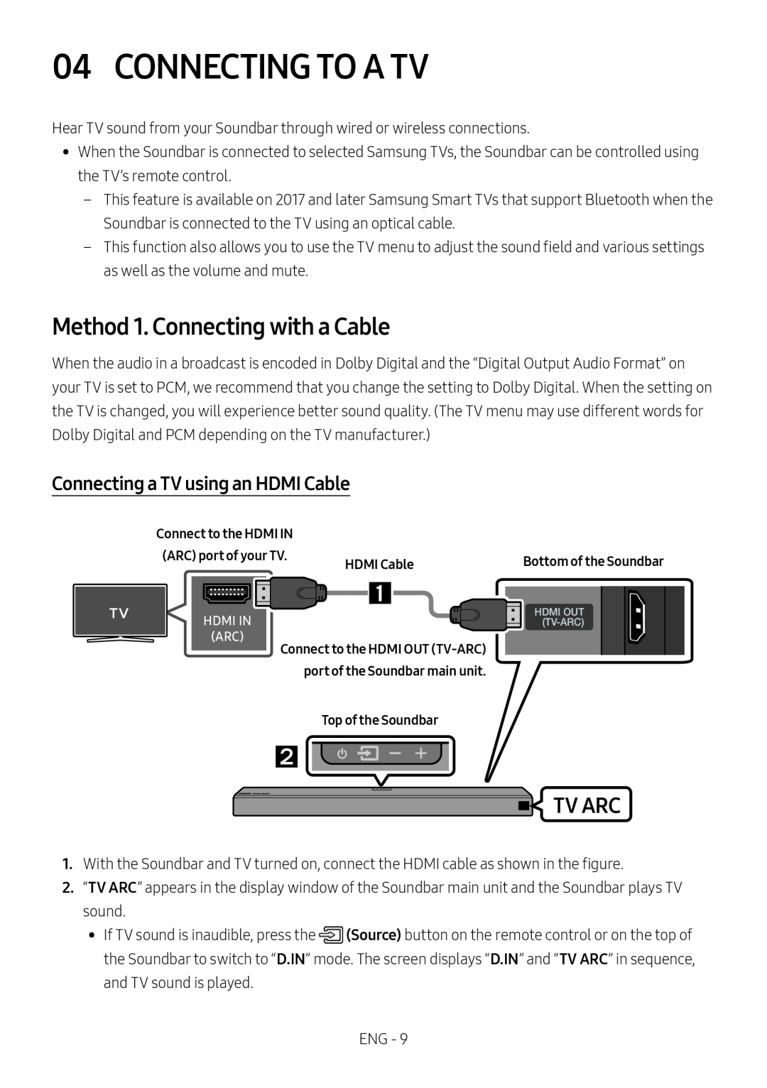 04 CONNECTING TO A TV Dolby Atmos HW-N950