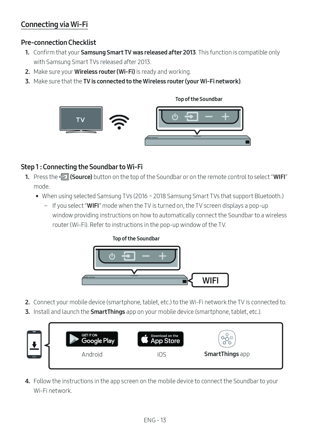 Step 1 : Connecting the Soundbar to Wi-Fi Dolby Atmos HW-N950