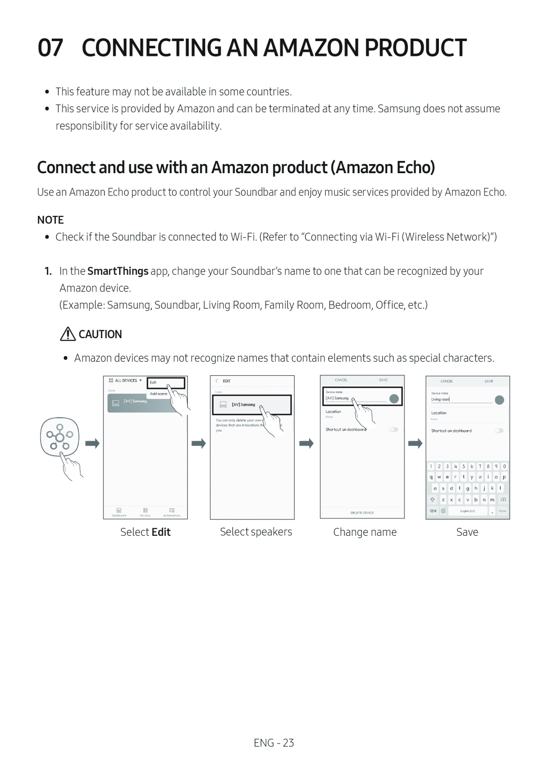 Connect and use with an Amazon product (Amazon Echo) Dolby Atmos HW-N950