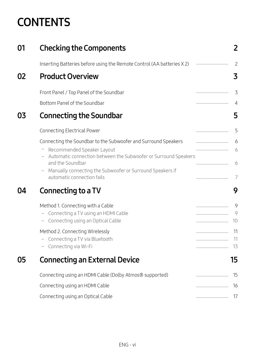 Connecting the Soundbar Dolby Atmos HW-N950