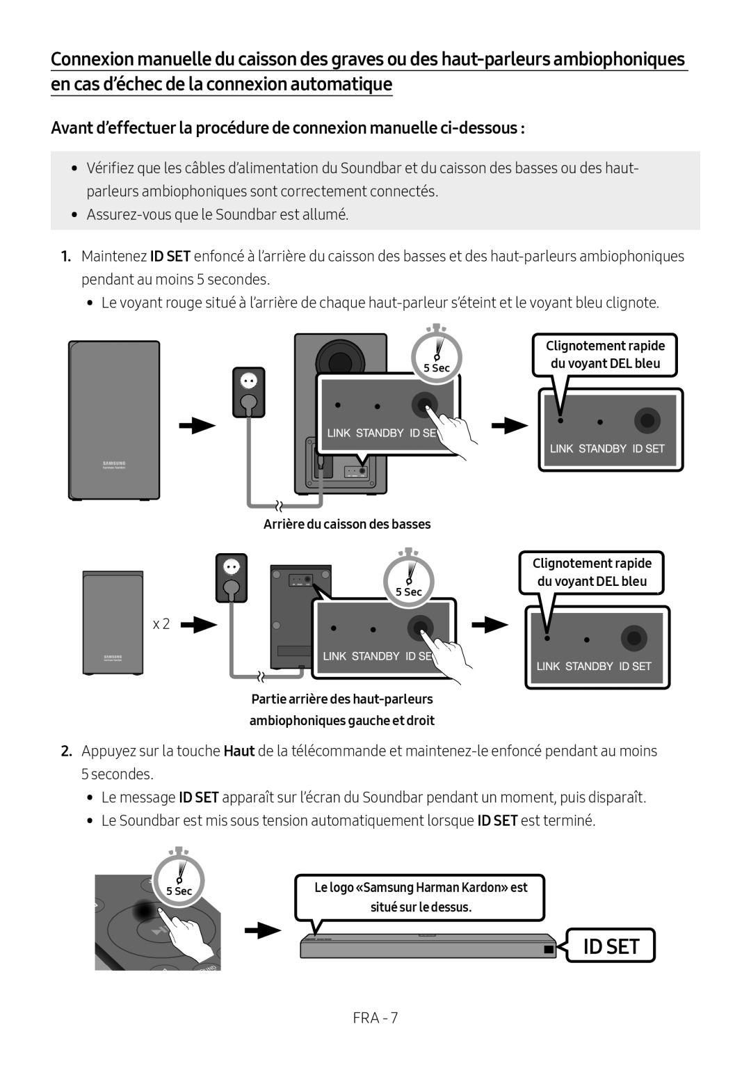 Avant d’effectuer la procédure de connexion manuelle ci-dessous : Dolby Atmos HW-N950